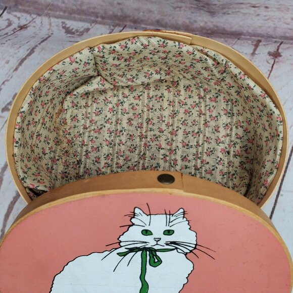 Cat Logo Wooden Storage Box – Stylish, Durable, and Decorative Organizer - Picture 3 of 11